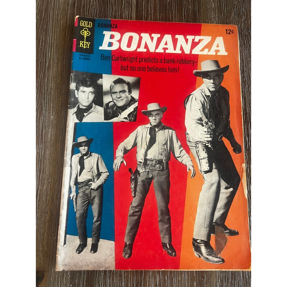 Vintage Gold Key Bonanza Comic Book #10038-512 Dec 1965 Silver Age TV Western